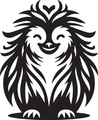 Penguin silhouette vector illustration.eps