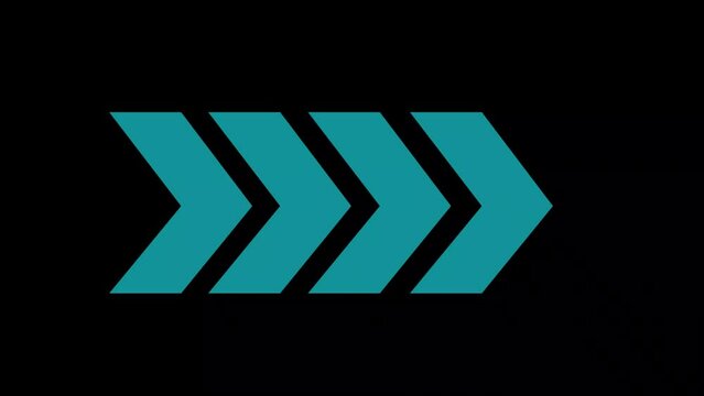 Blue glowing wright arrows. Glowing Arrows on a Black Background. 3d rendering glowing up arrow abstract background.