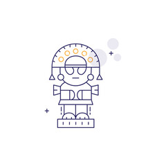 Tumi Inca Vector Icon Design