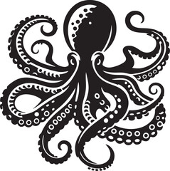 octopus on white