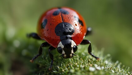 Obraz premium ladybug on grass