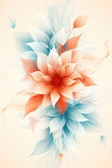 Delicate Watercolor Flower Illustration With Soft Hues