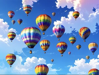 Fototapeta premium hot air balloons