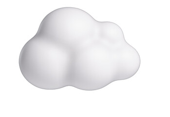 Cloud 3D cartoon character