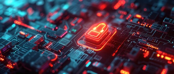 Obraz premium Security status interface