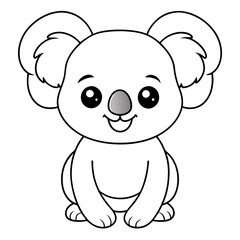 cartoon line art vector illustration