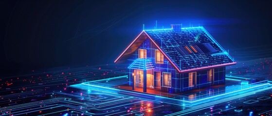 Smart home devices with integrated control system, illustrating convenience and innovation in modern living, high