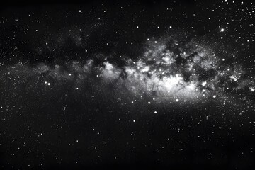 Obraz premium Monochrome image of a starry galaxy