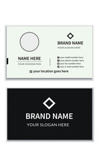 

 Professional double-sided creative business card template. landscape orientation. visiting card, business card template. creative modern name card and business card. Minimal Individual Business Car