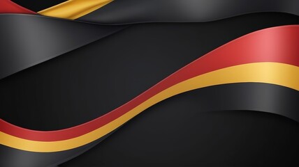 Germany ribbon color in dark background. 