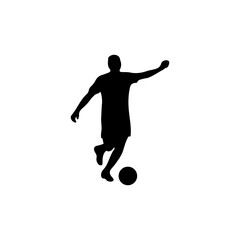 Obraz premium Set of Soccer Players Silhouettes vector