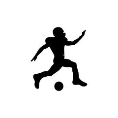 Fototapeta premium Set of Soccer Players Silhouettes vector