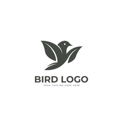 bird logo vector template art design