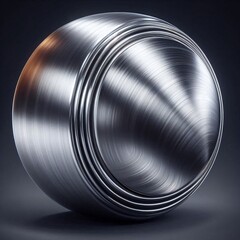 Aluminium or Aluminum Metallic Texture with 3D Effect and Polished