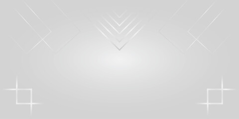White background design, with gray and silver colors Geometric Abstract background design.