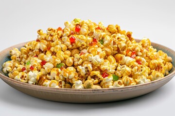 Gourmet Caramel Apple Popcorn with a Crunchy Apple Twist