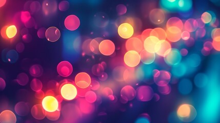 Obraz premium An abstract and colorful background resembling night lights