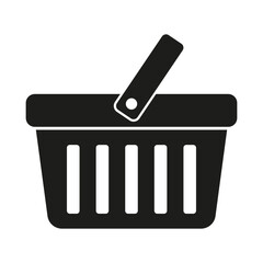 Shopping basket icon - vector illustration