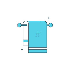 Bathroom Towel Vector Icon Design