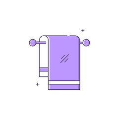 Bathroom Towel Vector Icon Design