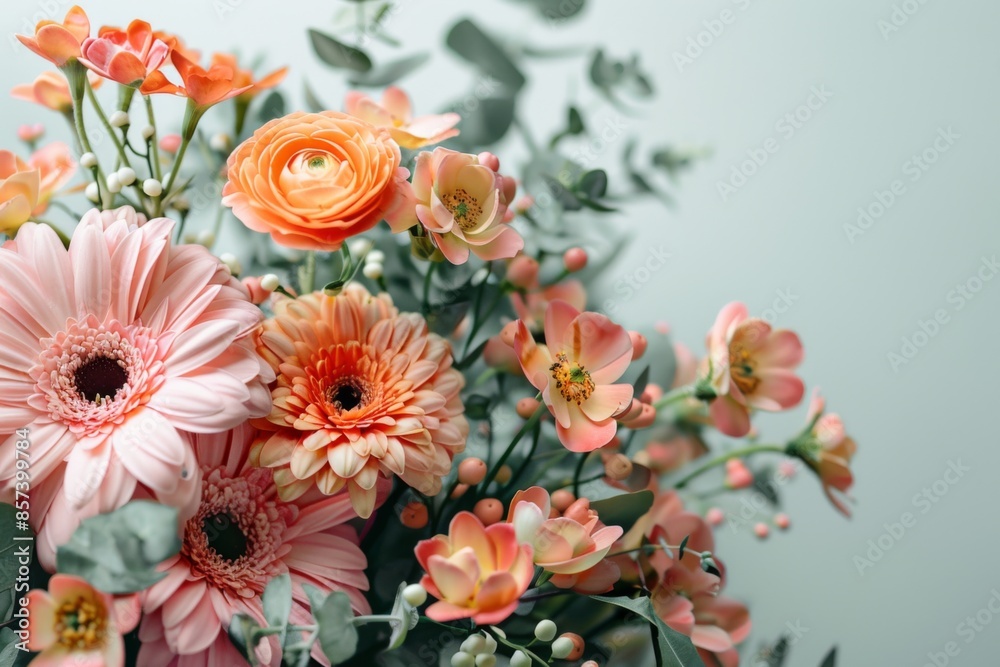 Sticker Bouquet of Vibrant Wildflowers