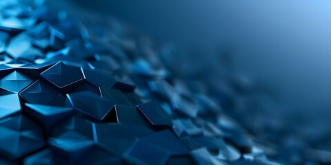 Dark blue polygon design for digital technology cybersecurity concept on abstract background. Concept Cybersecurity, Digital Technology, Dark Blue, Polygon Design, Abstract Background