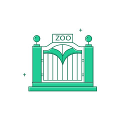 Zoo, Zological Park Vector Icon Design
