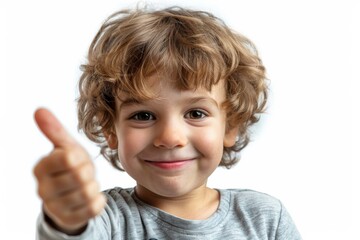Happy Child with Thumbs Up