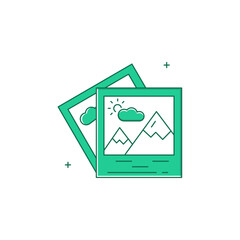 Photo Album, Image Gallery Vector Icon Design