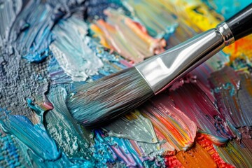 Obraz premium Vibrant Palette Knife Art