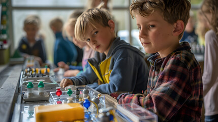 An educational workshop for children about renewable energy with hands-on activities.