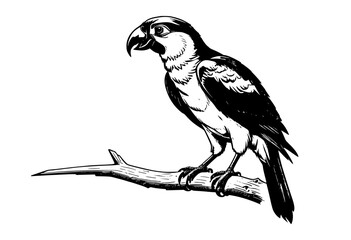Fototapeta premium African Avian Art: Etched Tropical Birds