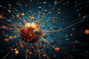 Neural network, visualization, human brain, analog, intricate, detailed, complexity, visual