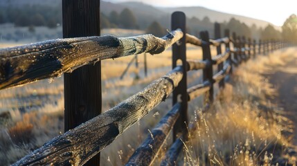 fence in the forest