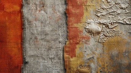 Rustic colored material with textured background