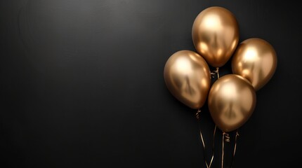 golden balloons