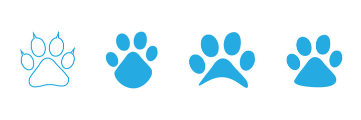 Fototapeta premium Paw print Icon