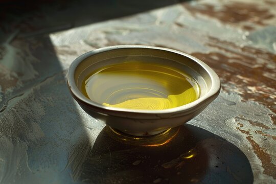 Olive oil served as food