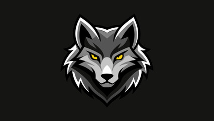 wolf head vector