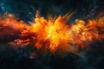 Abstract Explosion of Colors