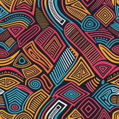 Vibrant illustration inspired by colorful Ankara fabric patterns, showcasing bold designs and rich African heritage. Perfect for fashion, decor, and cultural projects.