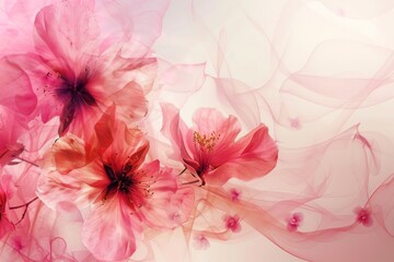 Delicate Pink Floral Abstract