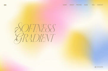 Trendy gradient pink, blue and yellow fluid wave background landing page, colorful abstract liquid. Pastel design wallpaper for banner, poster, cover, flyer, presentation, advertising