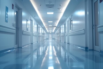 Fototapeta premium Modern Hospital Corridor