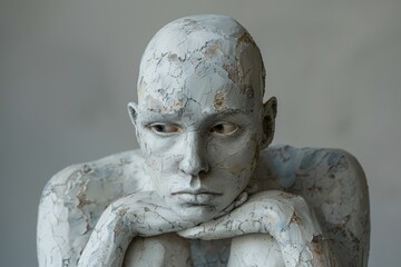 Contemplative Abstract Sculpture