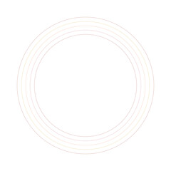 An abstract retro ring shape design element.