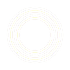 An abstract retro ring shape design element.