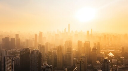 Extreme heat threatening the city and causing heat stress to its inhabitants.