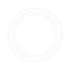 An abstract retro ring shape design element.