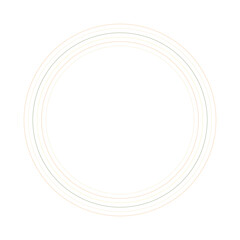 An abstract retro ring shape design element.